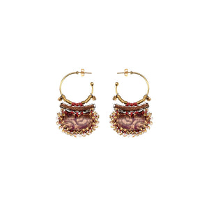 AYALA BAR Purple Drop Earrings - Frostbloom Earrings - Zabecca Living