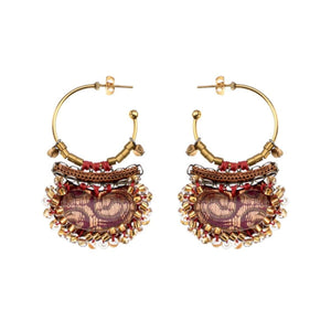 AYALA BAR Purple Drop Earrings - Frostbloom Earrings - Zabecca Living