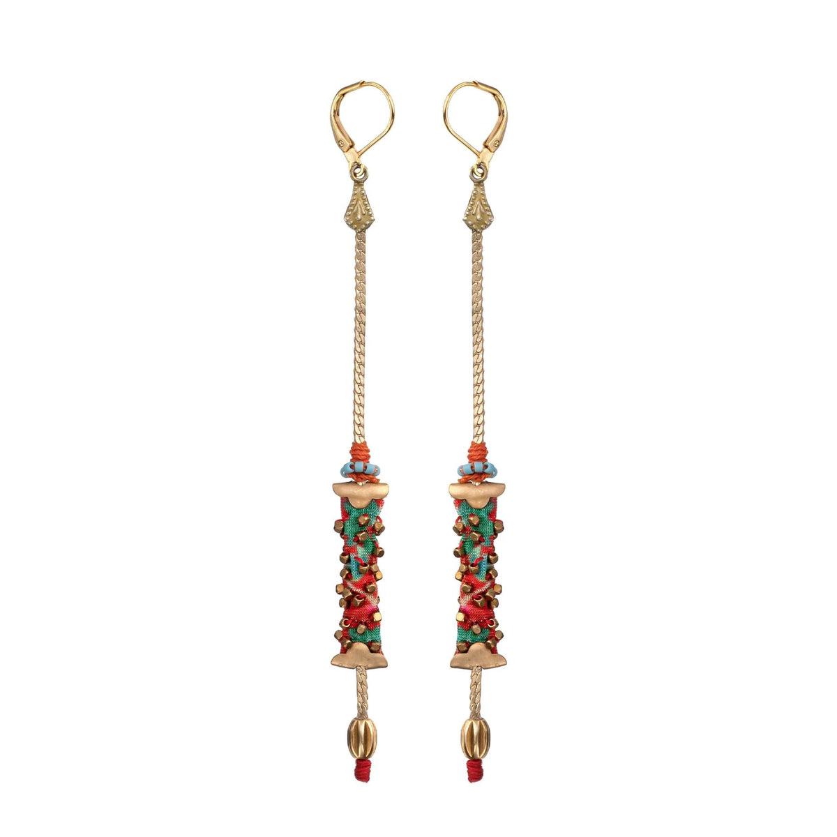 AYALA BAR Queen of Sheba Gold Dangling Earrings - Honeyrose Earrings - Zabecca Living