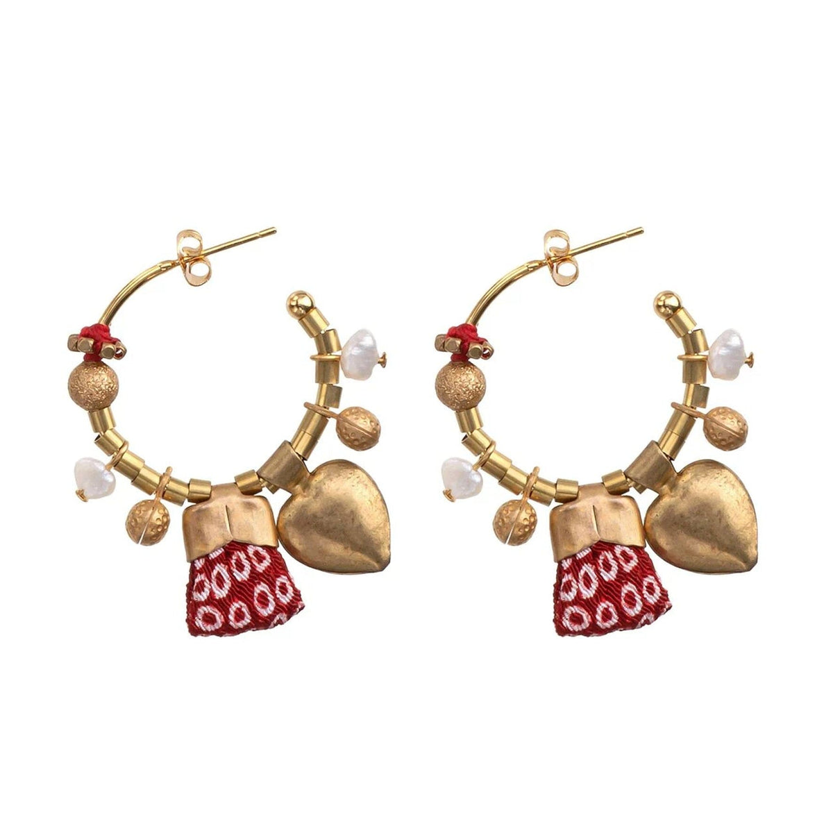 AYALA BAR Queen of Sheba Gold Hoop Earrings - Marzipan Earrings - Zabecca Living