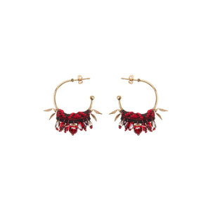 AYALA BAR Red Hoop Tiva Earrings Earrings - Zabecca Living