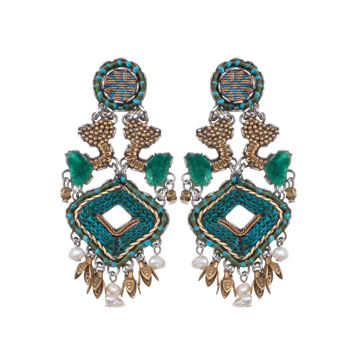 AYALA BAR Royal Velvet Hook Earrings - Nasya Earrings - Zabecca Living
