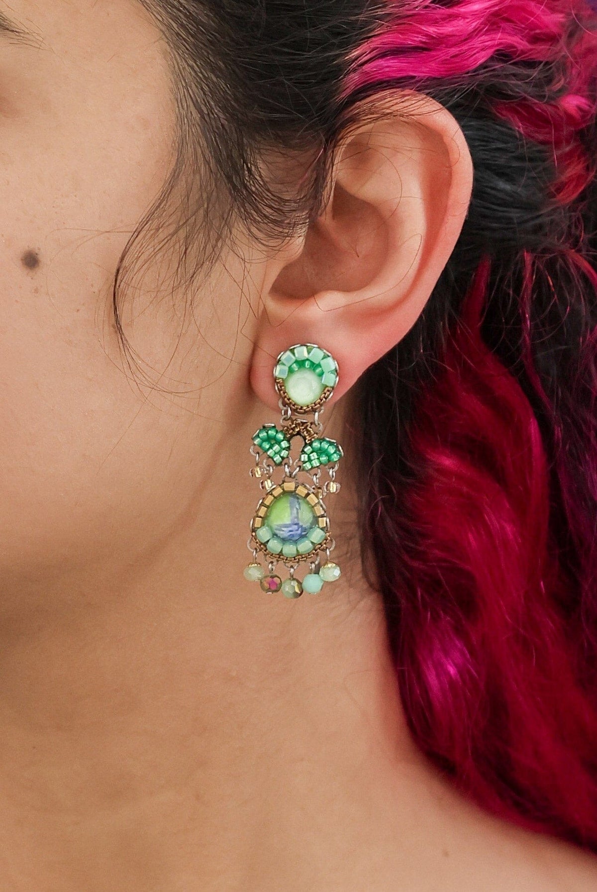 AYALA BAR Seagrass Beaded Earrings - Haicao Earrings - Zabecca Living
