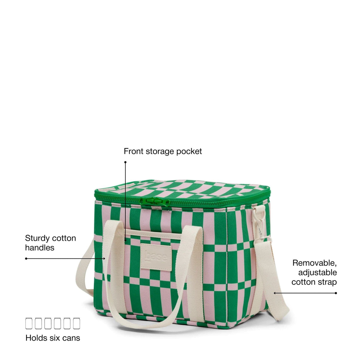 BASE Lunch Base - Apple / Soft Pink Check LUNCH BOX - Zabecca Living