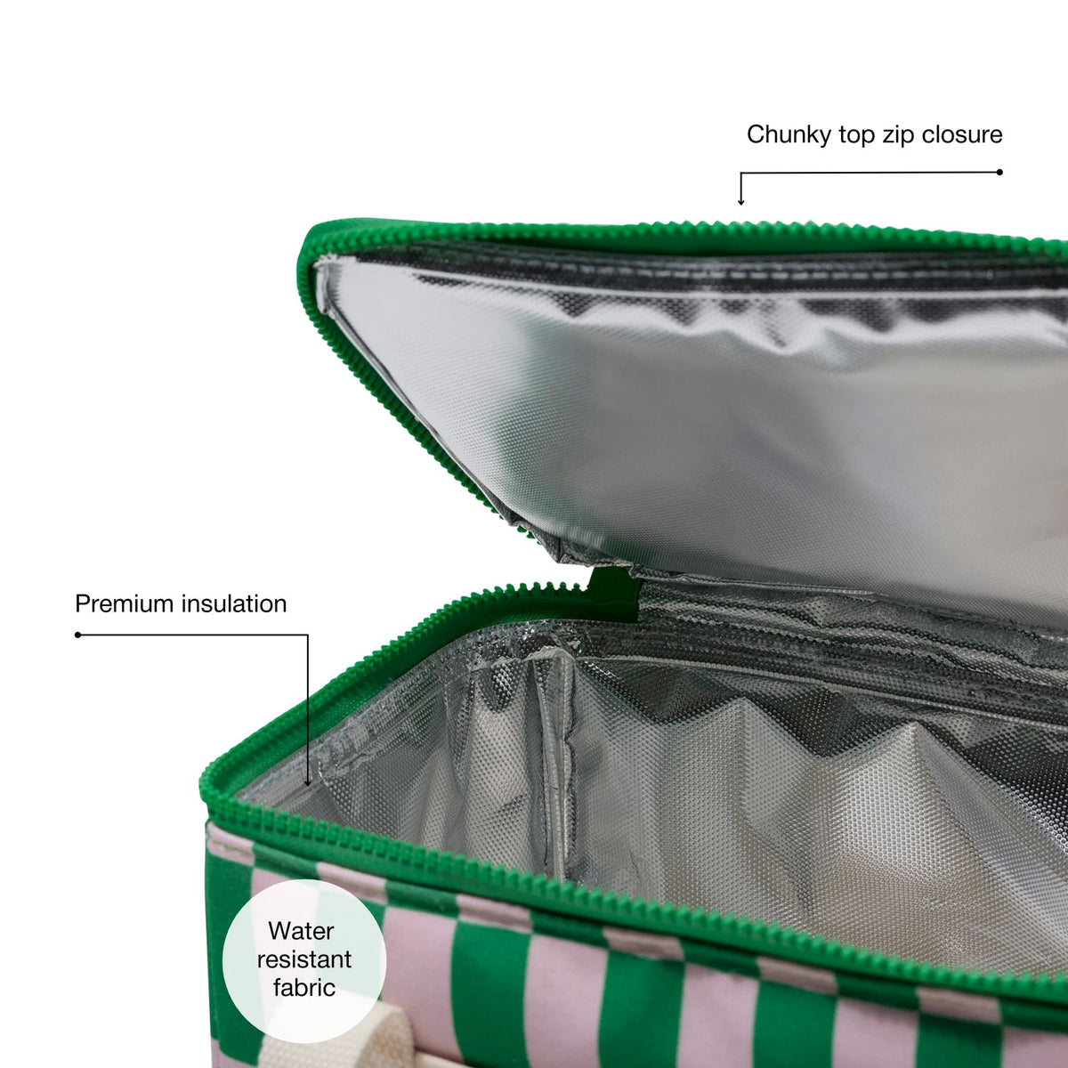 BASE Lunch Base - Apple / Soft Pink Check LUNCH BOX - Zabecca Living