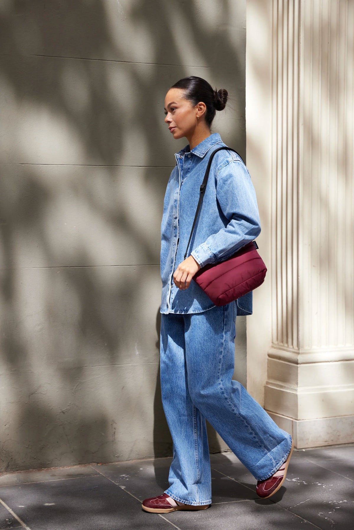 BASE Stash Base Crossbody - Burgundy HANDBAG - Zabecca Living