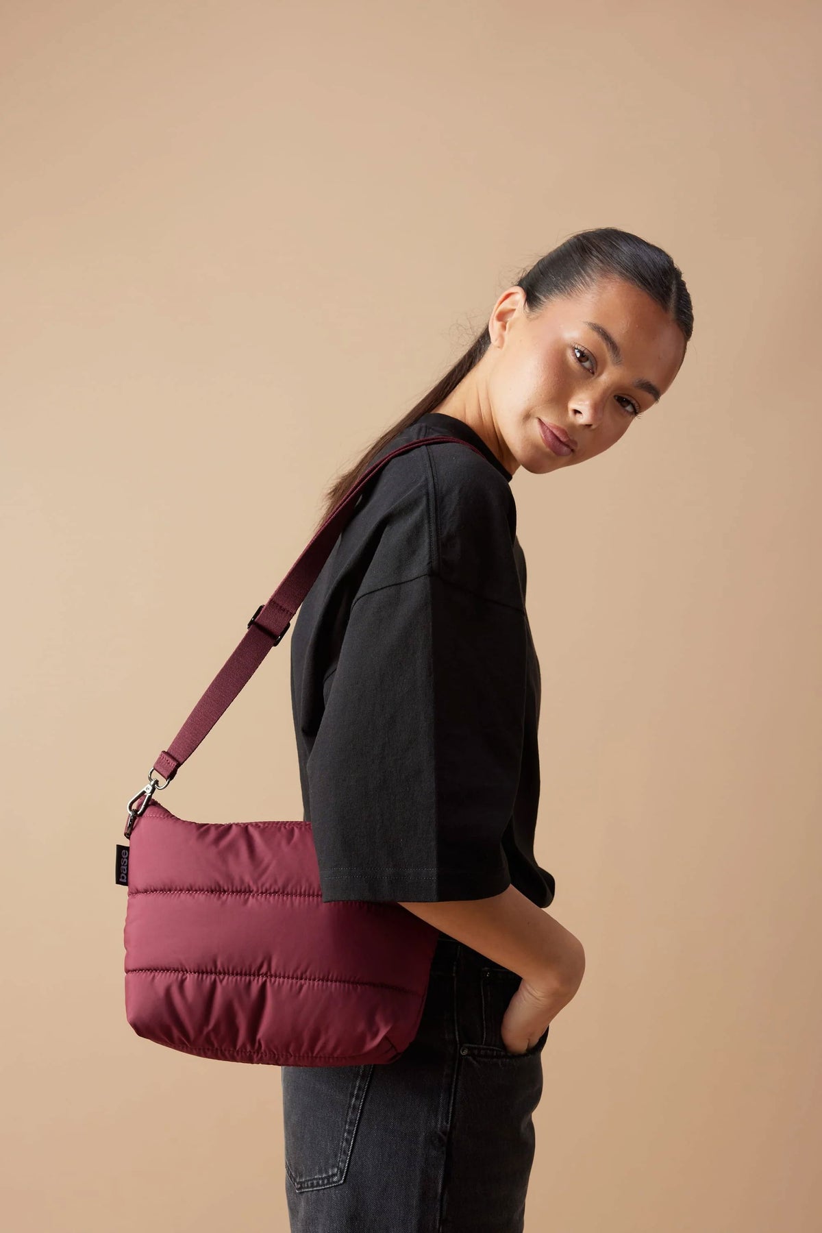 BASE Stash Base Crossbody - Burgundy HANDBAG - Zabecca Living