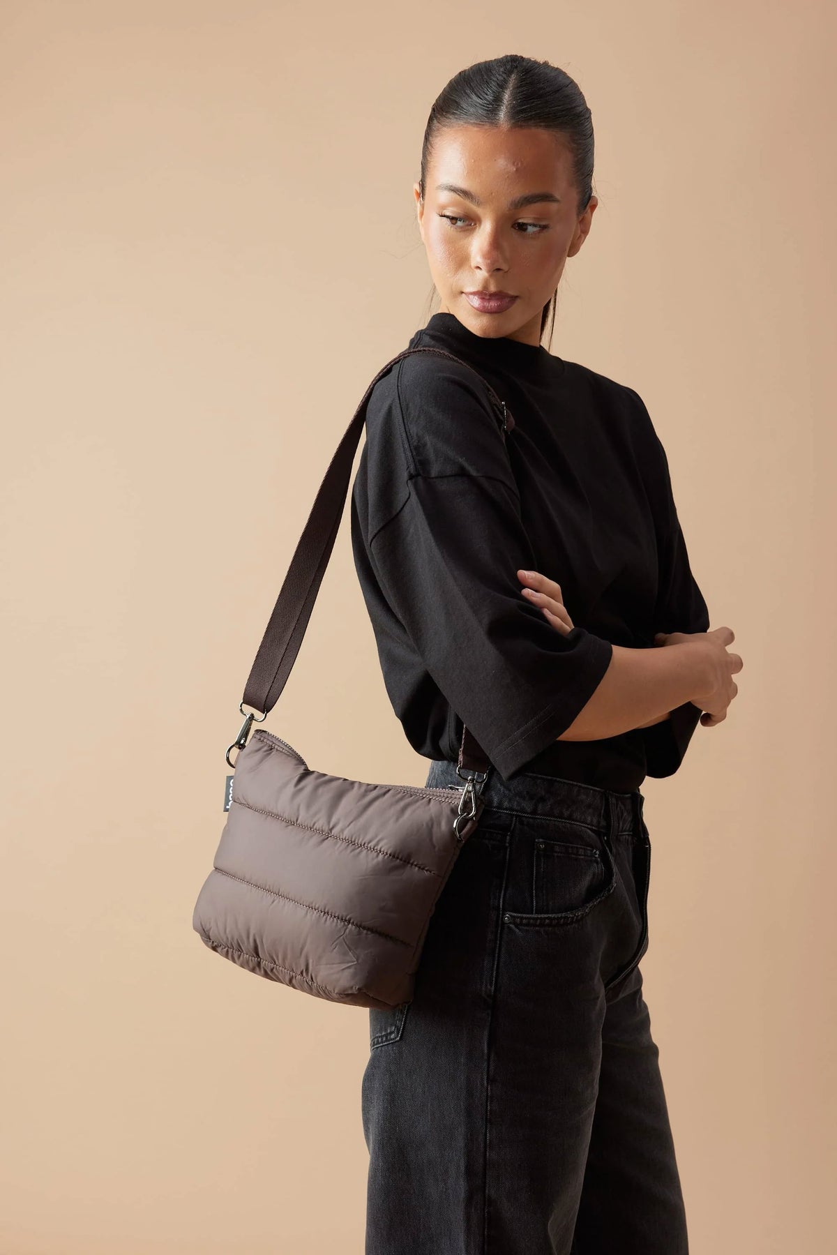 BASE Stash Base Crossbody - Chocolate HANDBAG - Zabecca Living