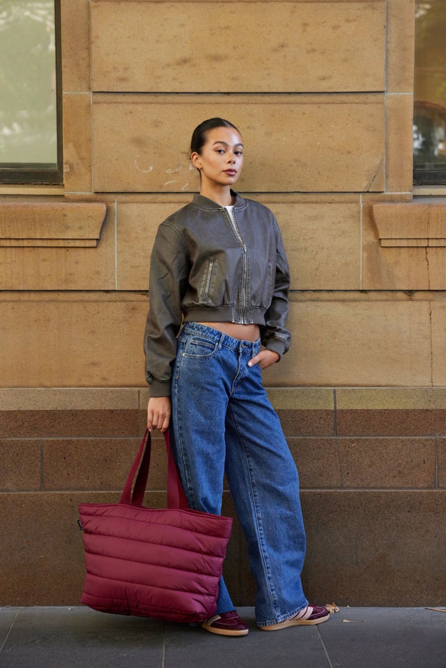 BASE Take It Base Tote - Burgundy HANDBAG - Zabecca Living