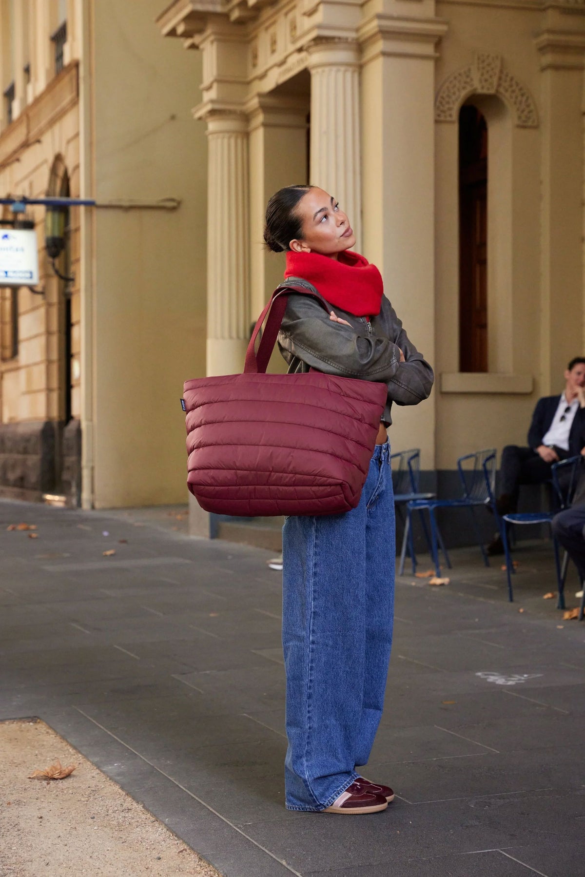 BASE Take It Base Tote - Burgundy HANDBAG - Zabecca Living