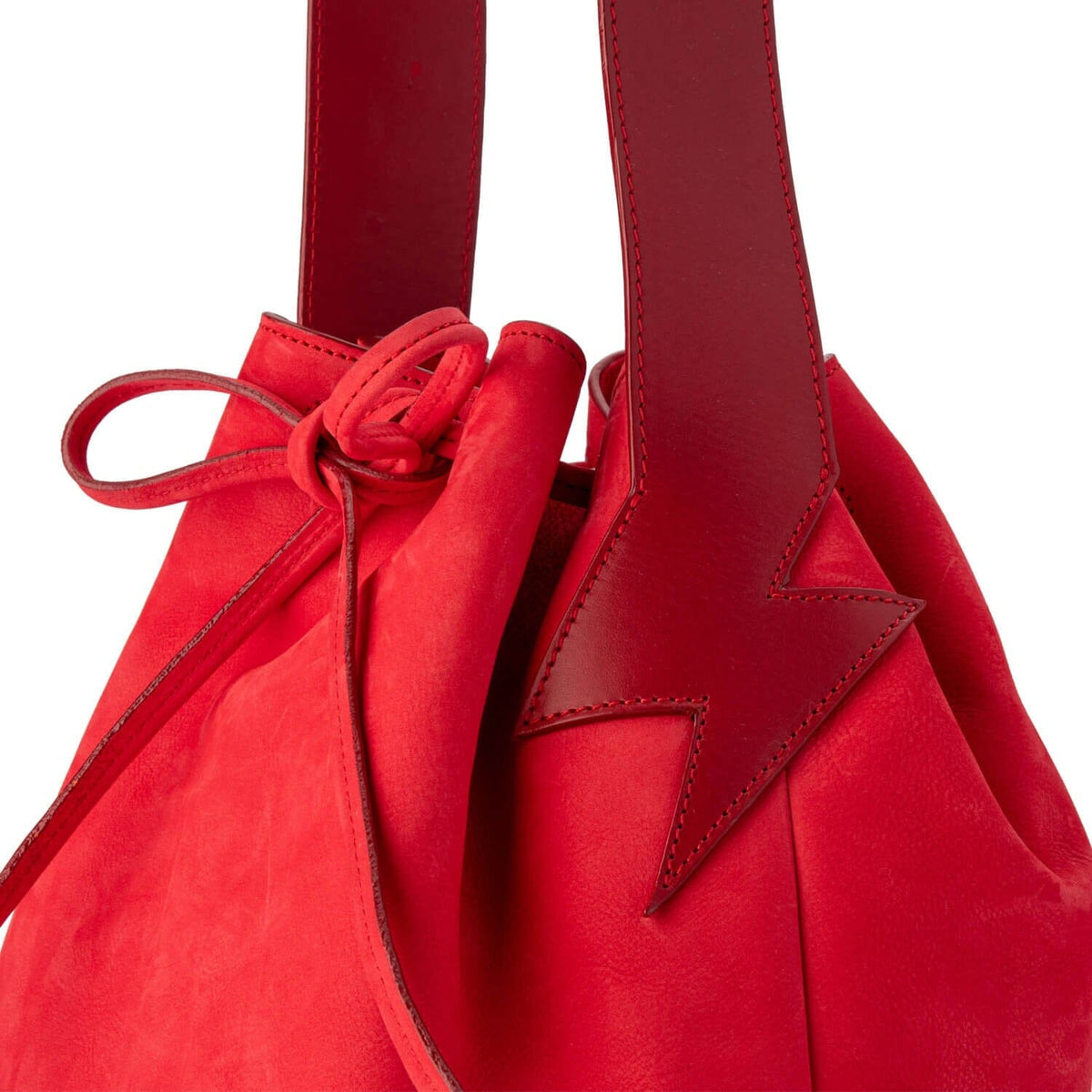 BE HOLD Bucket Bag - Coralla Red HANDBAG - Zabecca Living
