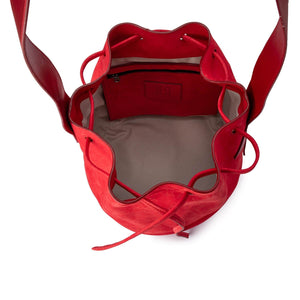 BE HOLD Bucket Bag - Coralla Red HANDBAG - Zabecca Living