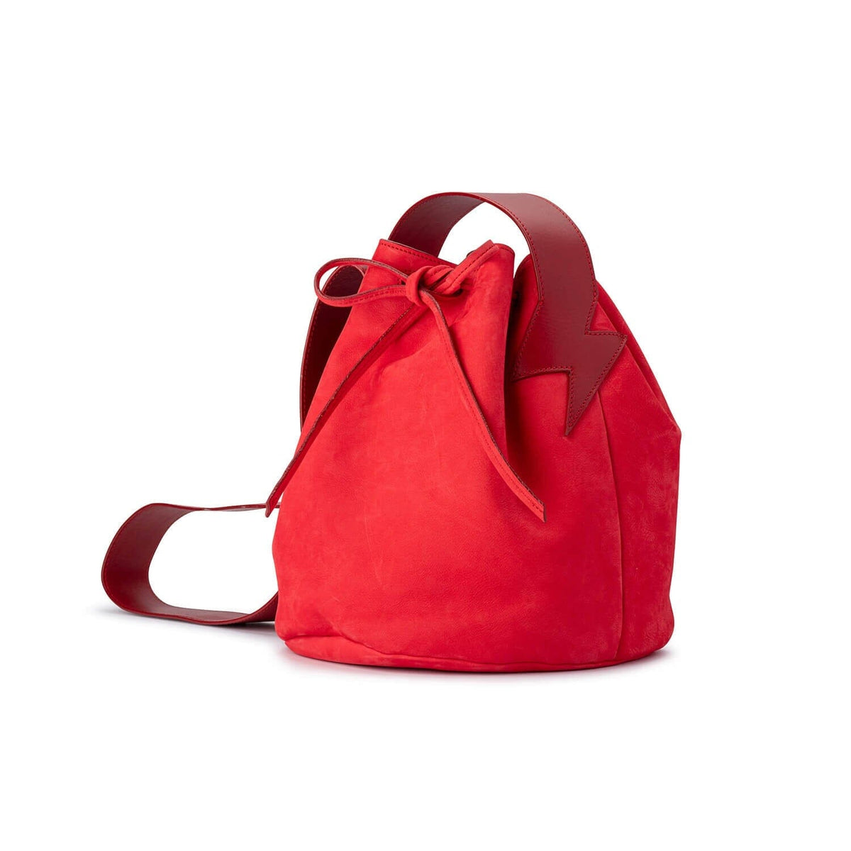 BE HOLD Bucket Bag - Coralla Red HANDBAG - Zabecca Living