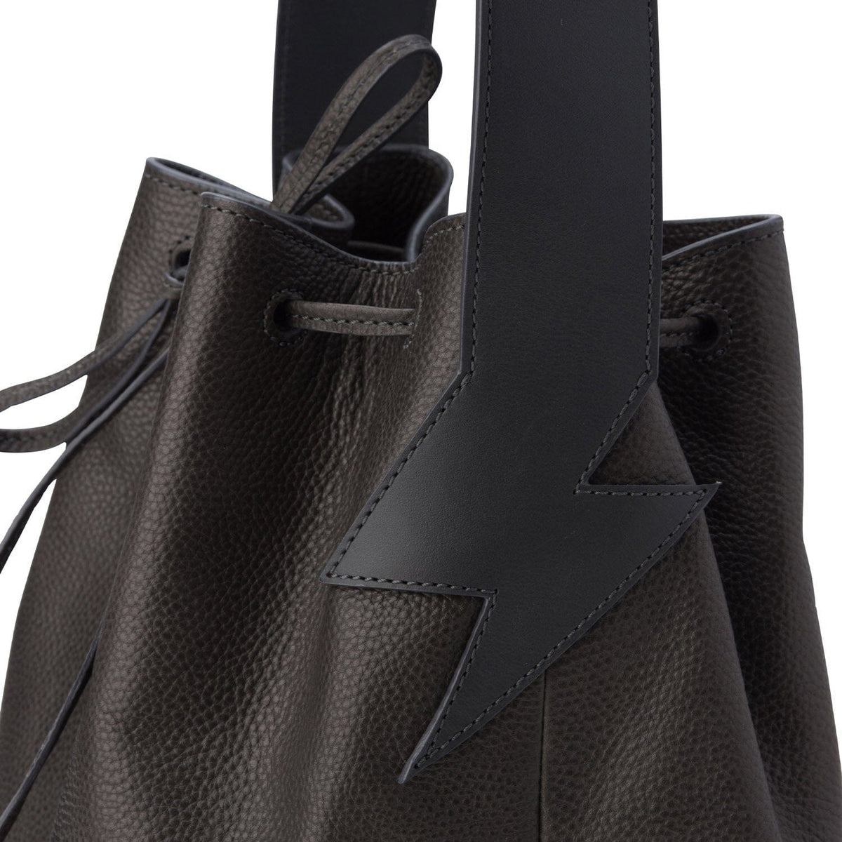 BE HOLD Bucket Bag - Gunmetal Grey HANDBAG - Zabecca Living
