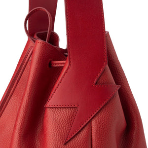 BE HOLD Bucket Bag - Rosso Red HANDBAG - Zabecca Living