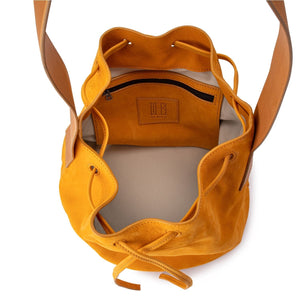 BE HOLD Bucket Bag - Turmeric HANDBAG - Zabecca Living