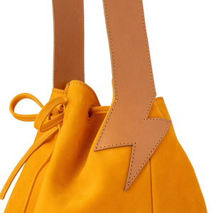 BE HOLD Bucket Bag - Turmeric HANDBAG - Zabecca Living