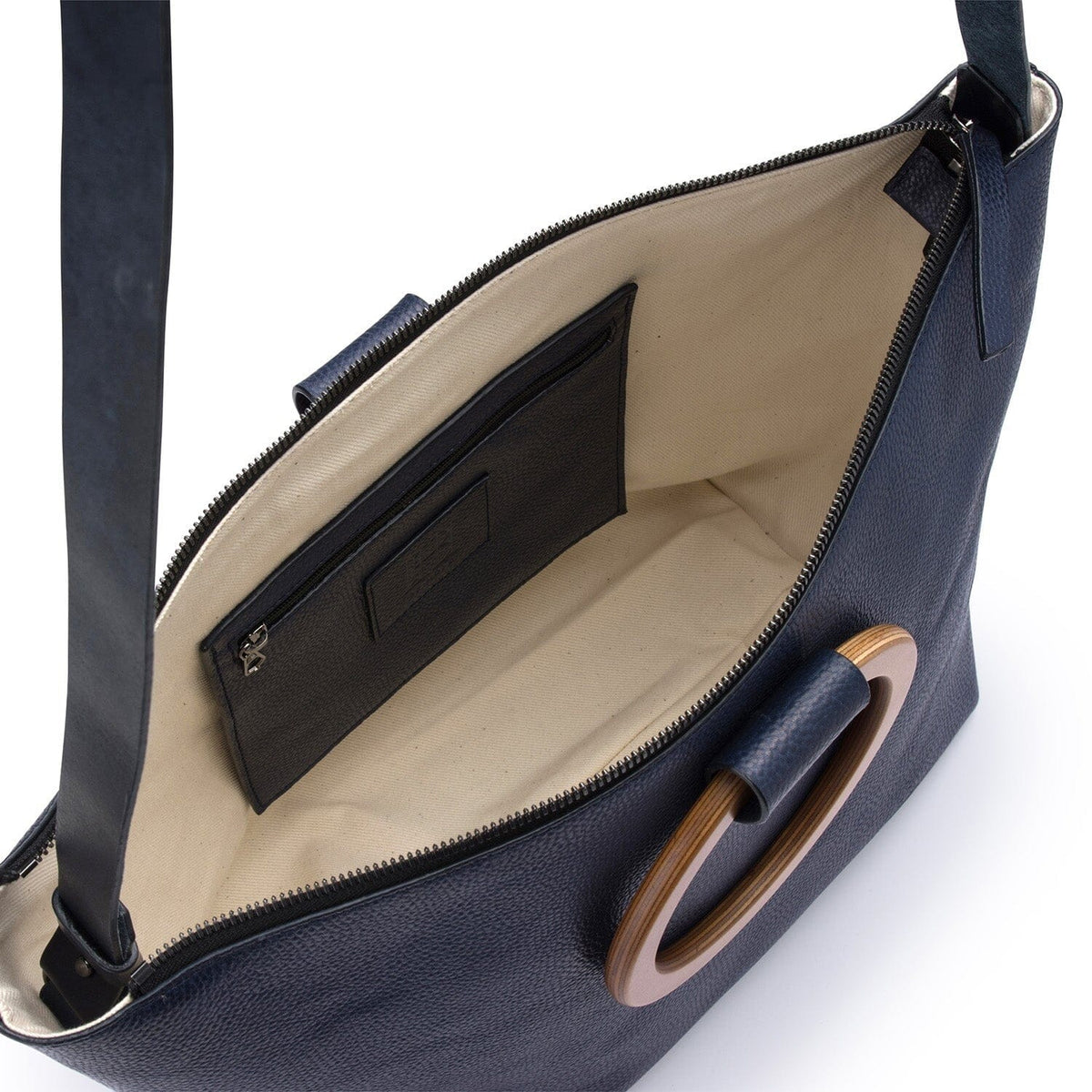 BE HOLD East West Tote - Navy Blue HANDBAG - Zabecca Living