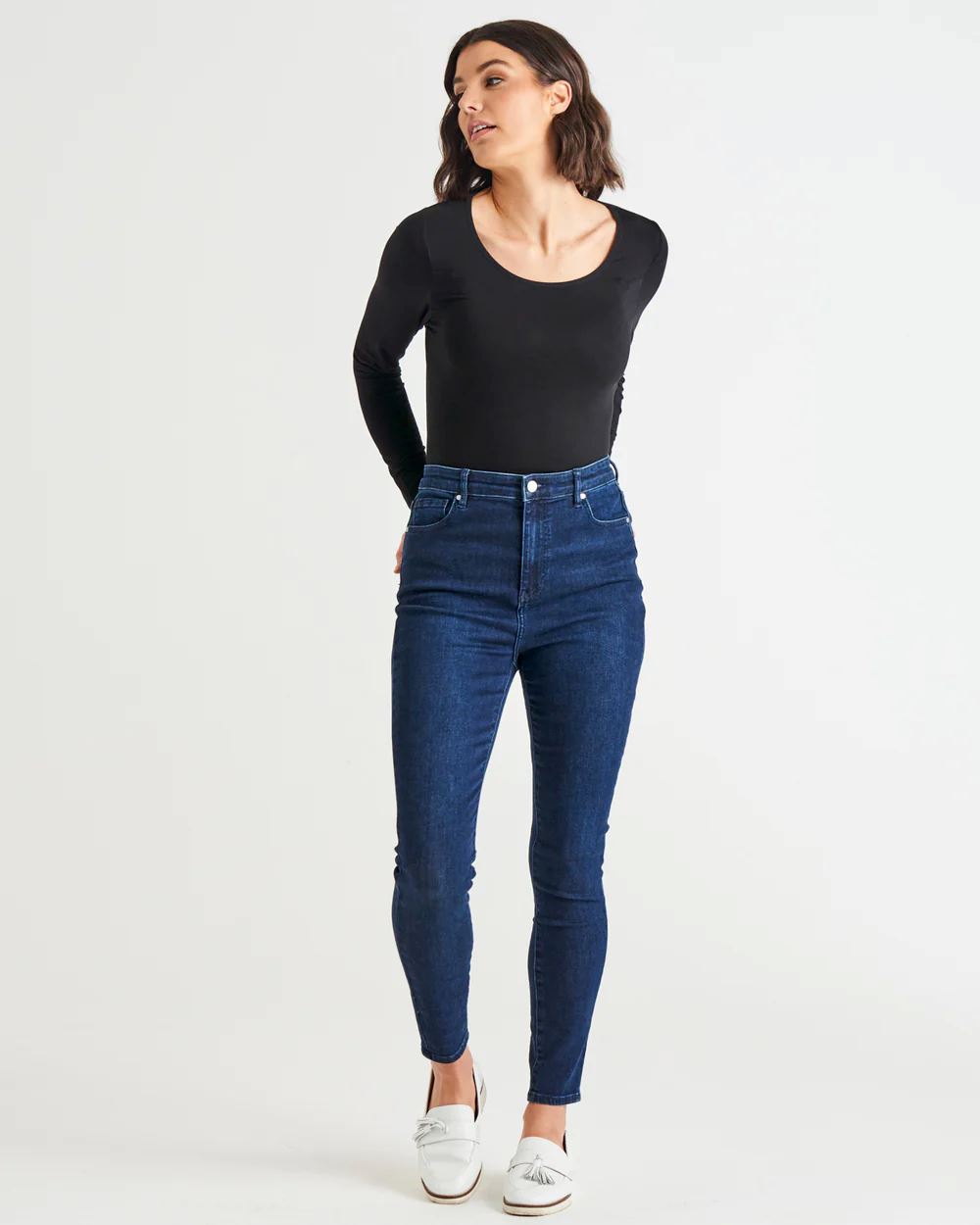 BETTY BASICS Betty Essential Jeans - Indigo Blue JEANS - Zabecca Living