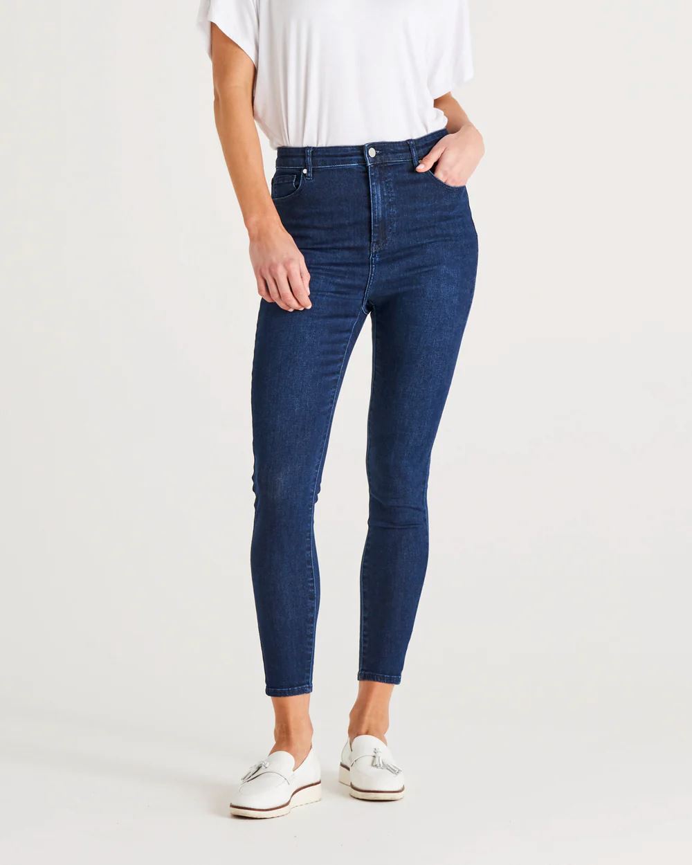 BETTY BASICS Betty Essential Jeans - Indigo Blue JEANS - Zabecca Living