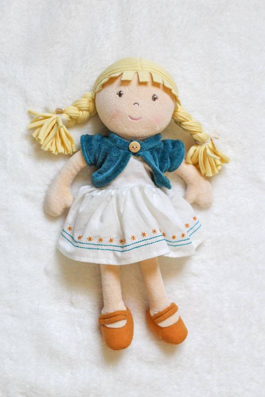BONIKKA Organic Lily Doll with Blonde Hair TODDLER (1-3 Yrs) - Zabecca Living