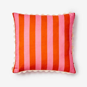 BONNIE & NEIL Bold Stripe Sorbet Linen Cushion Cushion - Zabecca Living