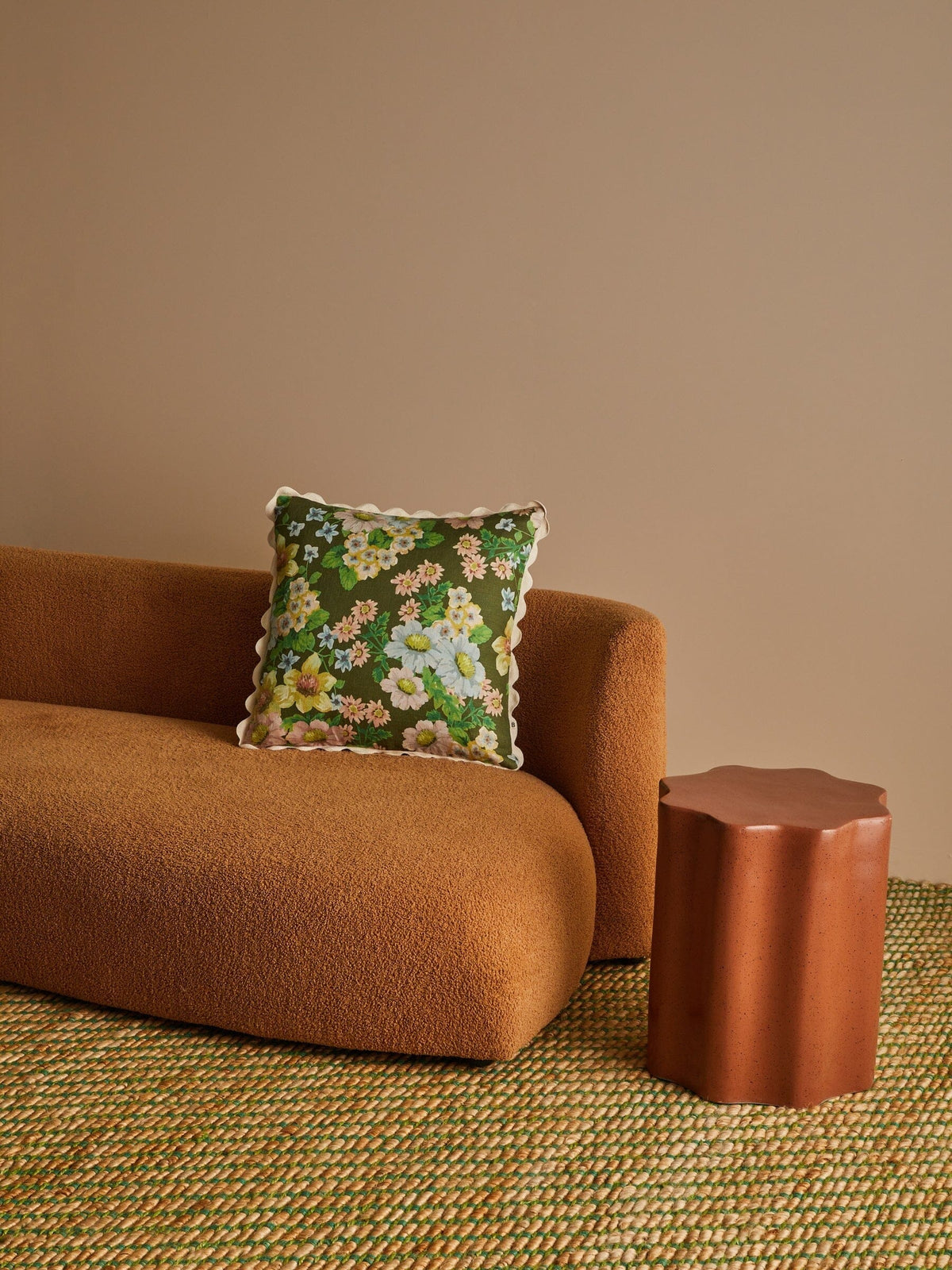 BONNIE &amp; NEIL Buttercup Olive Linen Cushion Cushion - Zabecca Living