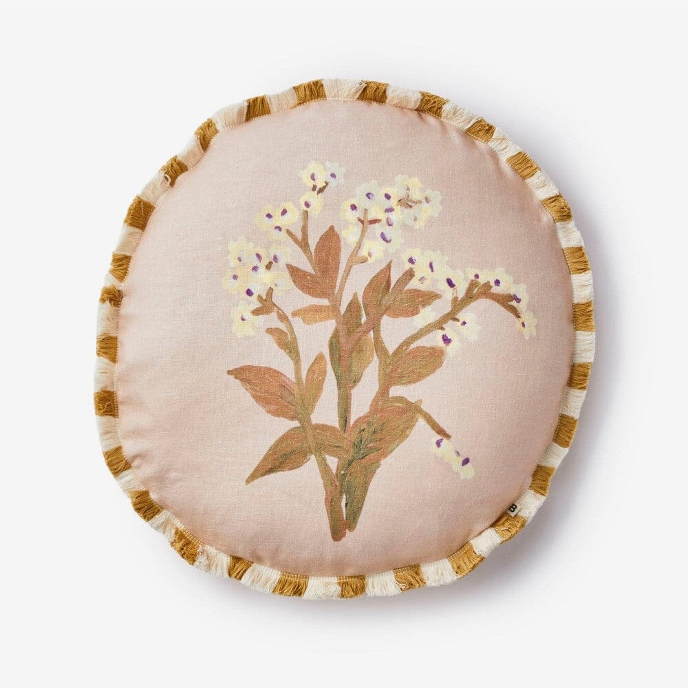 BONNIE &amp; NEIL Forget Me Not Caramel Linen Cushion Cushion - Zabecca Living