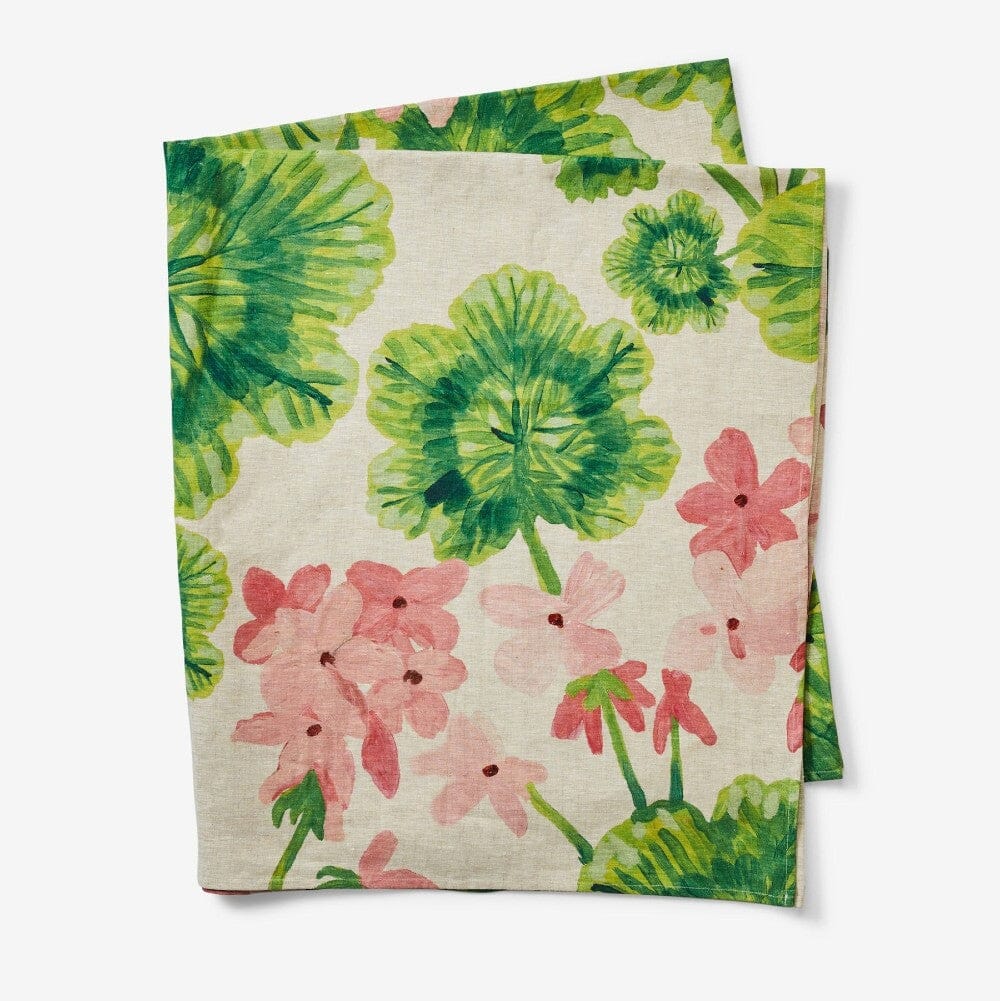 BONNIE &amp; NEIL Geranium Multi Linen Tablecloth - Medium Table Runner - Zabecca Living