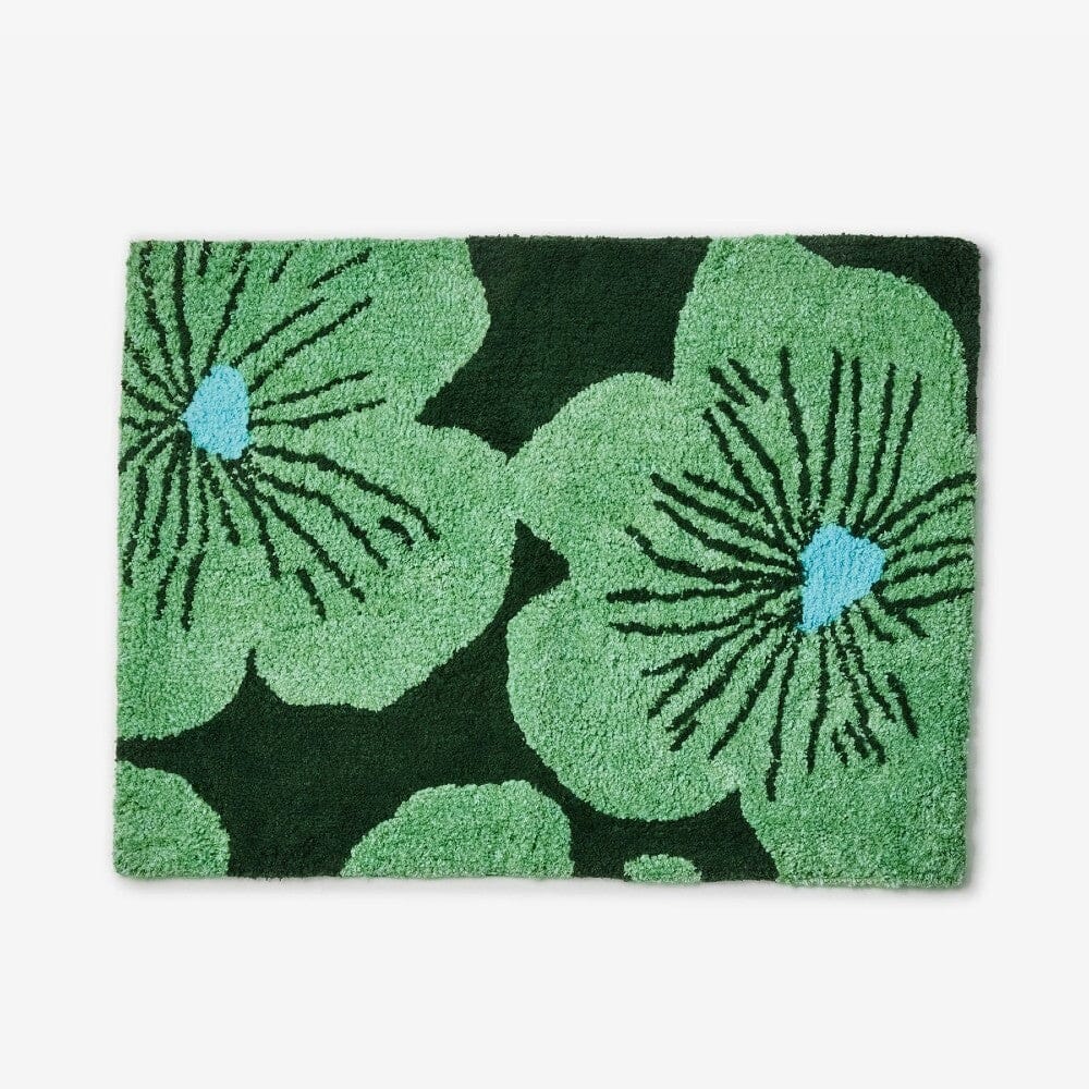 BONNIE &amp; NEIL Jardin Green Bath Mat BATHROOM - Zabecca Living