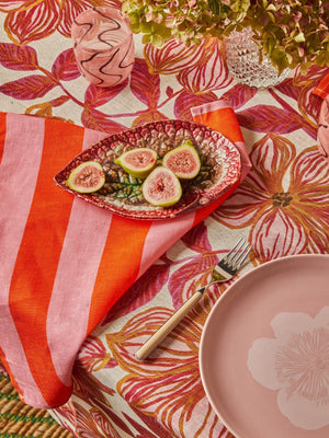BONNIE & NEIL Linen Tea Towel - Bold Stripe Sorbet - Zabecca Living