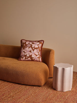 BONNIE & NEIL Violet Tan Linen Cushion Cushion - Zabecca Living