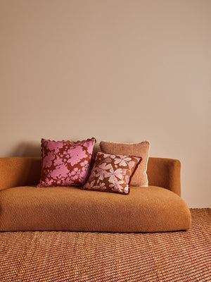 BONNIE & NEIL Violet Tan Linen Cushion Cushion - Zabecca Living