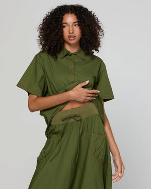 BOOM SHANKAR Guru Skirt - Chive SKIRT - Zabecca Living