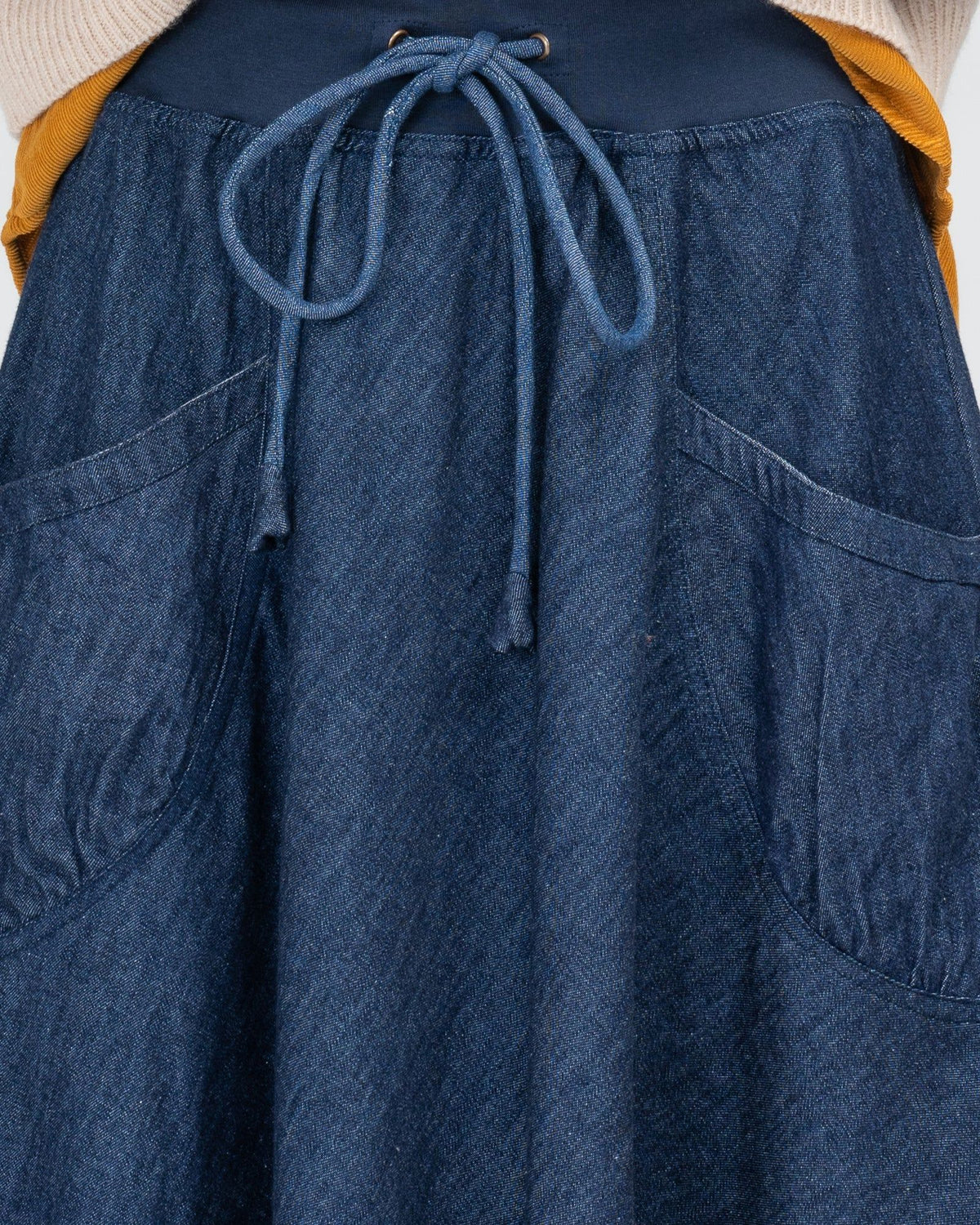 BOOM SHANKAR Guru Skirt - Dark Denim SKIRT - Zabecca Living