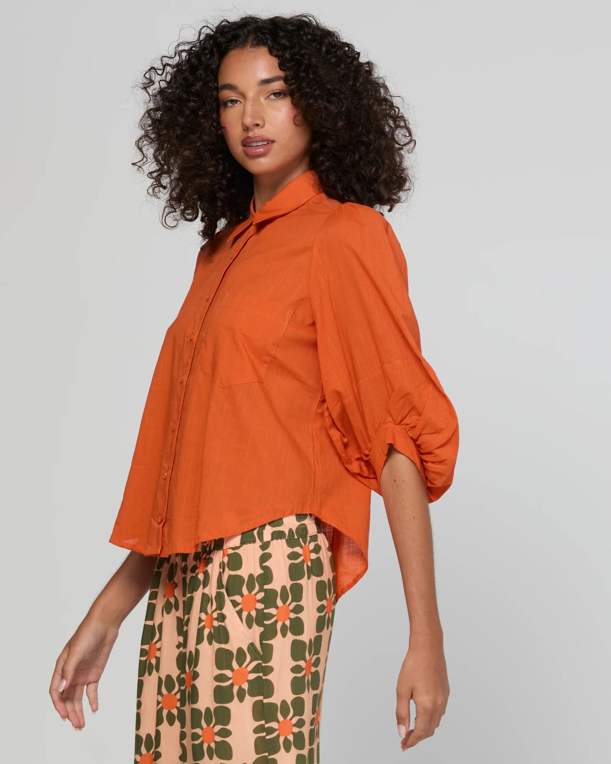 BOOM SHANKAR Pari Shirt - Rust Shirts & Blouses - Zabecca Living