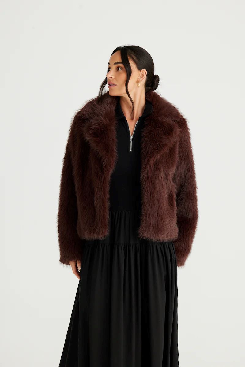 BRAVE AND TRUE Bertoli Jacket - Chocolate Winter Jacket - Zabecca Living