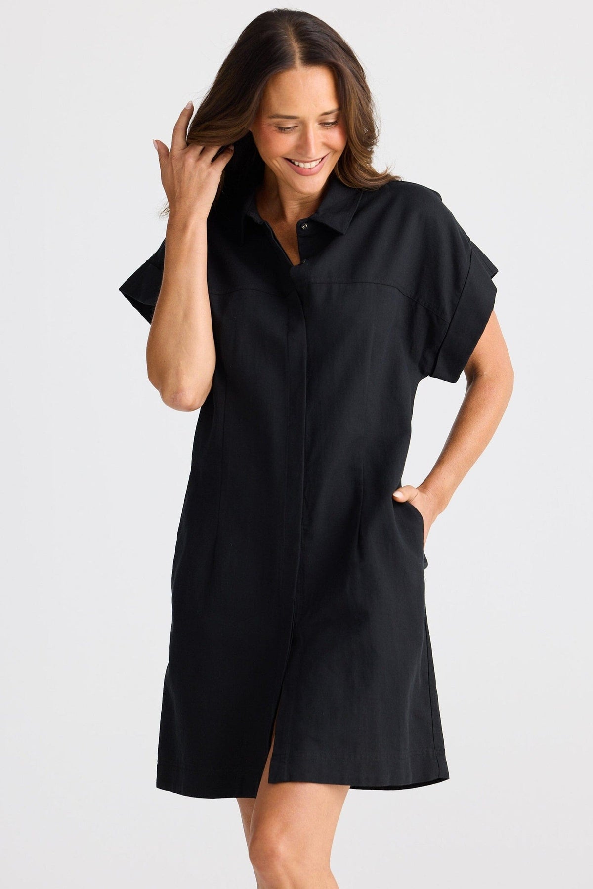 BRAVE AND TRUE Charli Dress - Black Dress - Zabecca Living