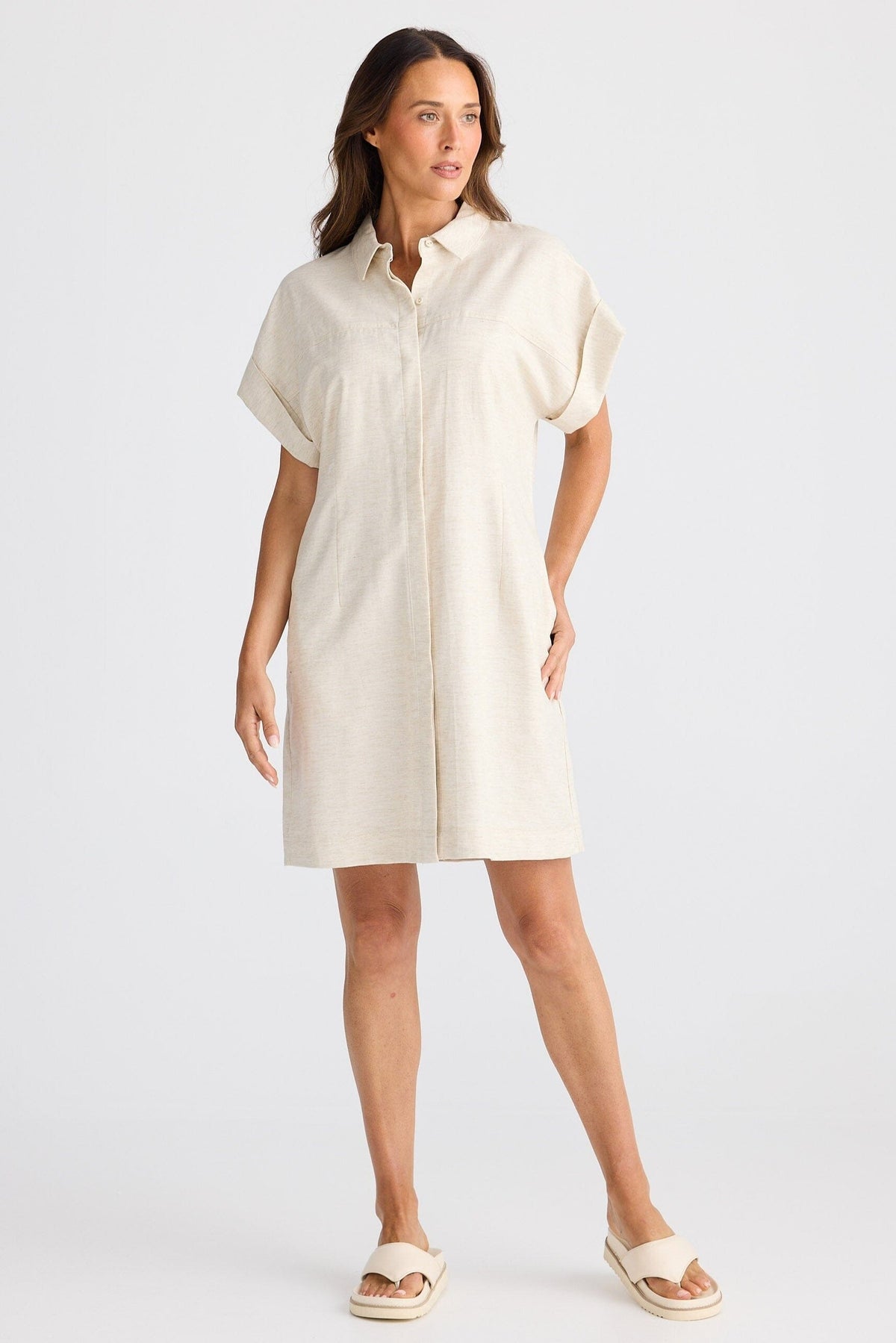 BRAVE AND TRUE Charli Dress - Natural Dress - Zabecca Living
