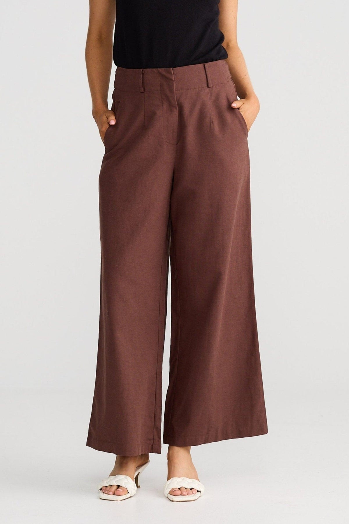 BRAVE AND TRUE Dover Pant - Chocolate PANTS - Zabecca Living