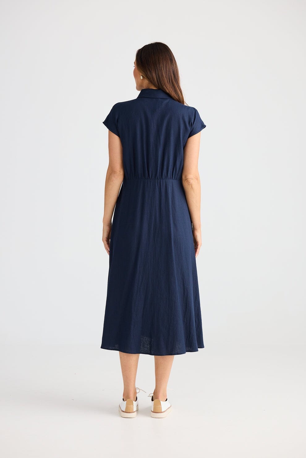 BRAVE AND TRUE Musings Dress - Navy Dress - Zabecca Living