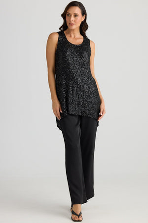 BRAVE AND TRUE Numinous Top - Black Tank - Zabecca Living