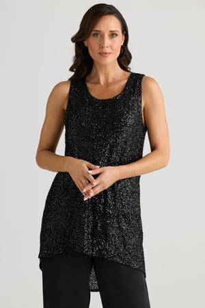 BRAVE AND TRUE Numinous Top - Black Tank - Zabecca Living