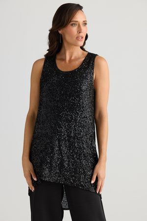 BRAVE AND TRUE Numinous Top - Black Tank - Zabecca Living