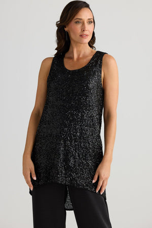 BRAVE AND TRUE Numinous Top - Black Tank - Zabecca Living