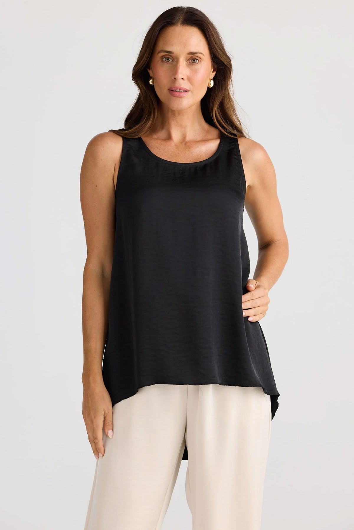 BRAVE AND TRUE Numinous Top - Black Tank - Zabecca Living