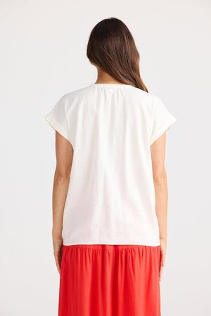 BRAVE AND TRUE Percy Top - Off White Shirts & Blouses - Zabecca Living