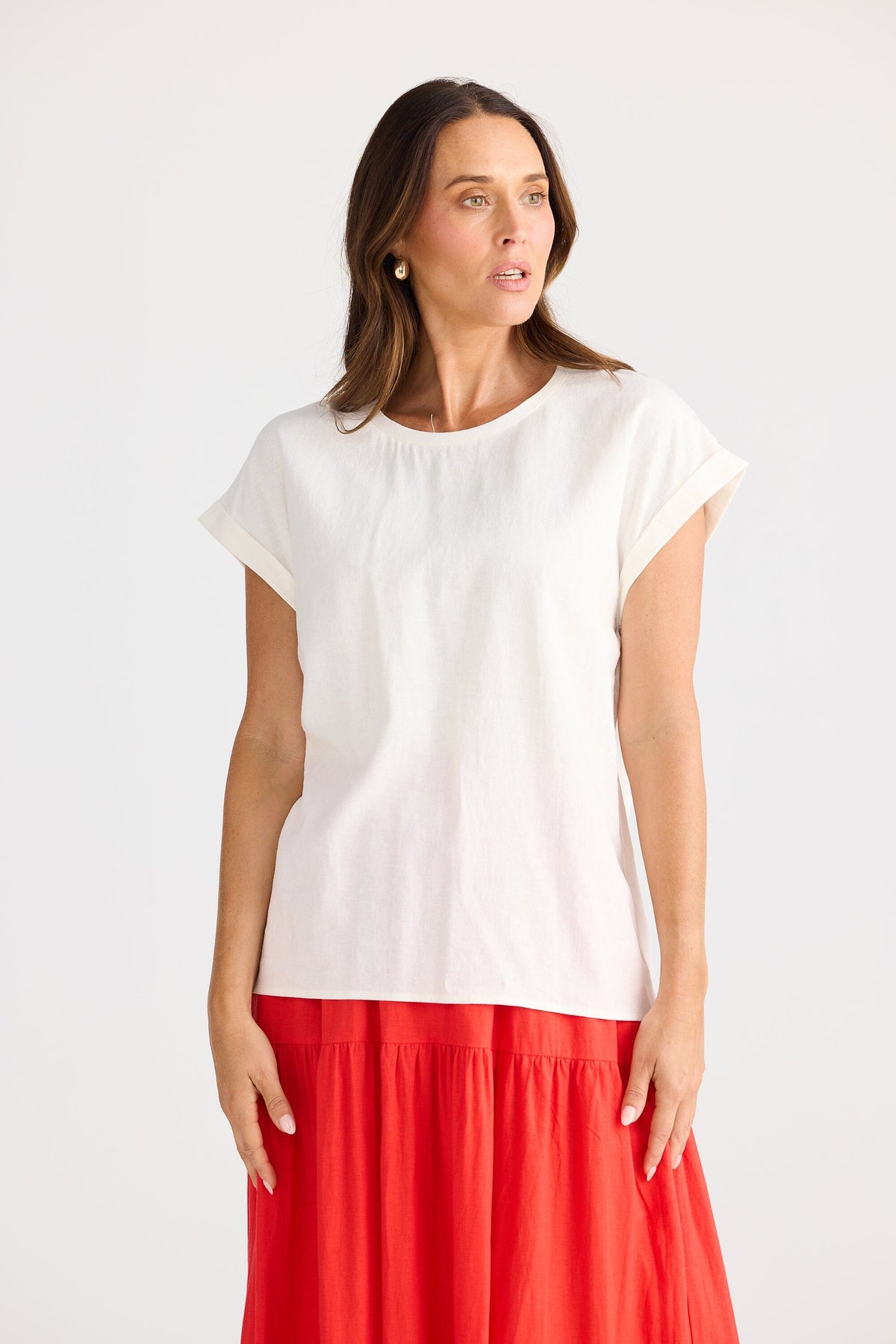 BRAVE AND TRUE Percy Top - Off White Shirts &amp; Blouses - Zabecca Living