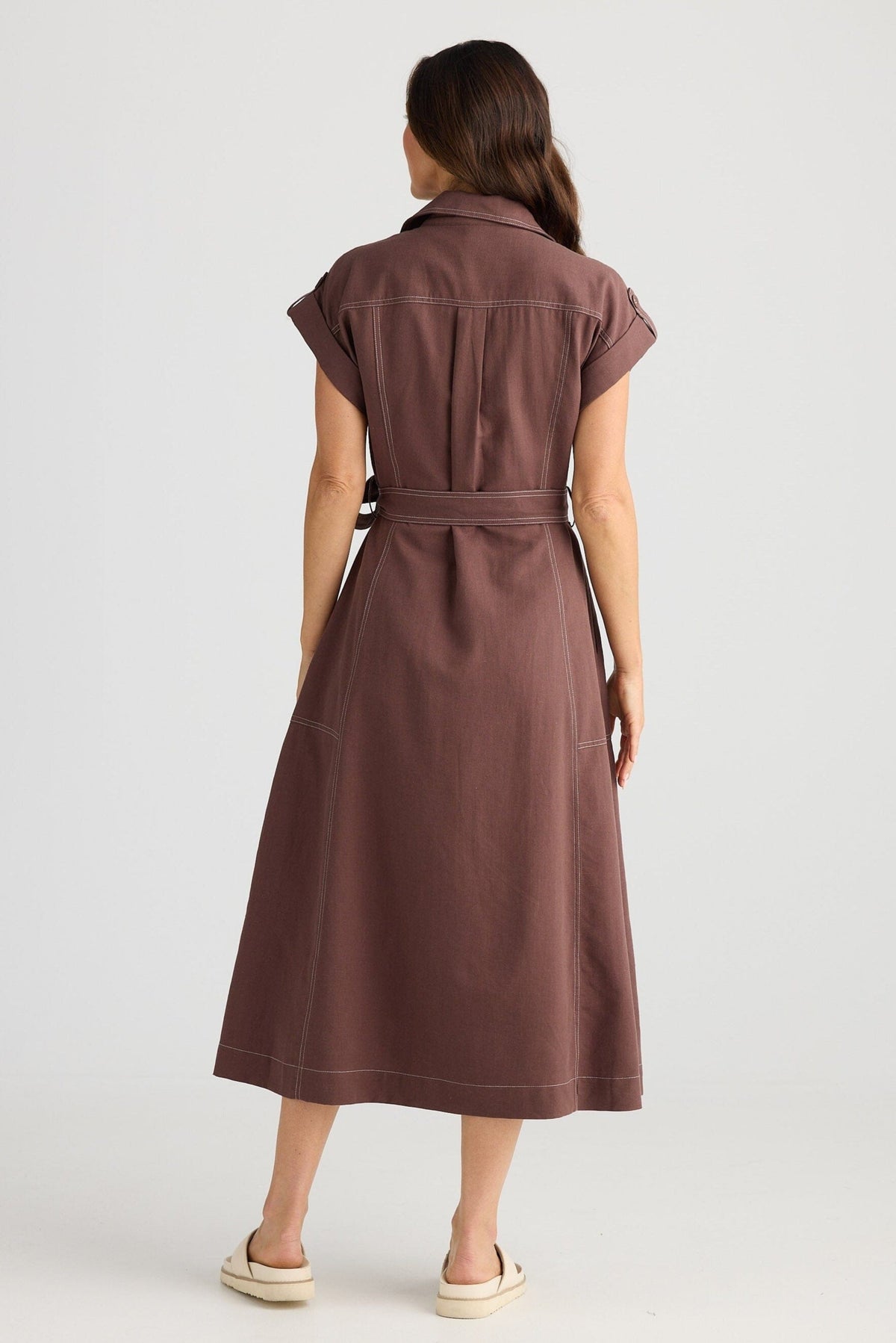 BRAVE AND TRUE Portia Dress - Chocolate Dress - Zabecca Living