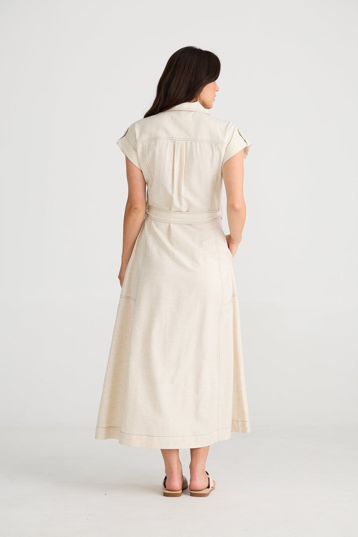 BRAVE AND TRUE Portia Dress - Natural Dress - Zabecca Living